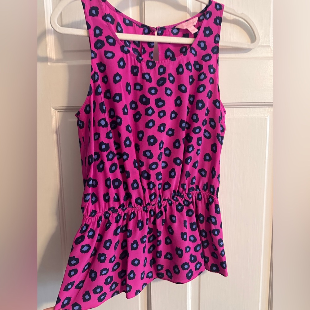 Lilly Pulitzer peplum tank
